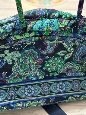 Vera Bradley Navy Paisley Tote with Teal & Green Accents